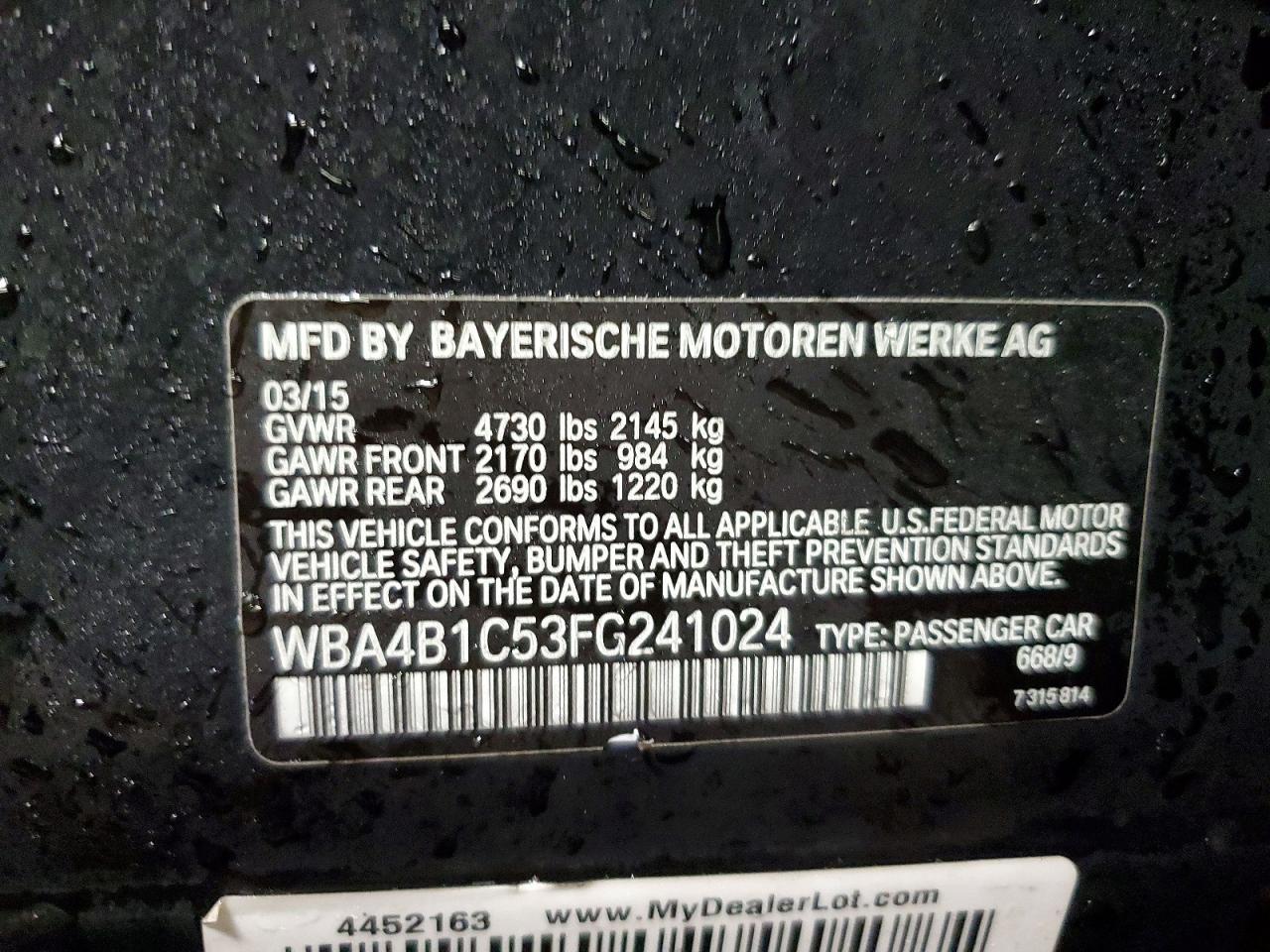 2015 BMW 435 i Gran Coupe