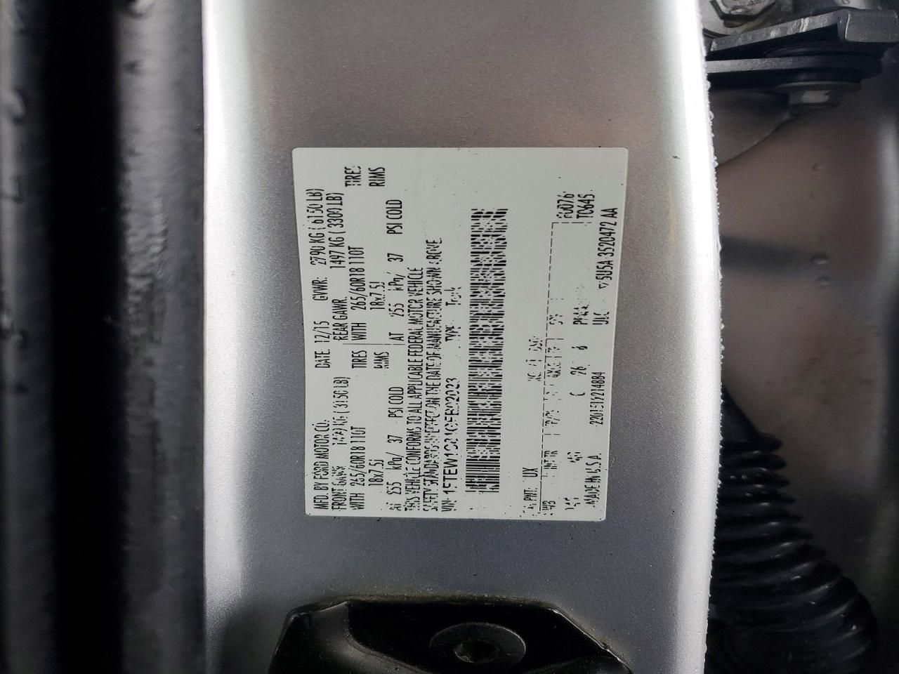 2016 Ford F150 Supercrew