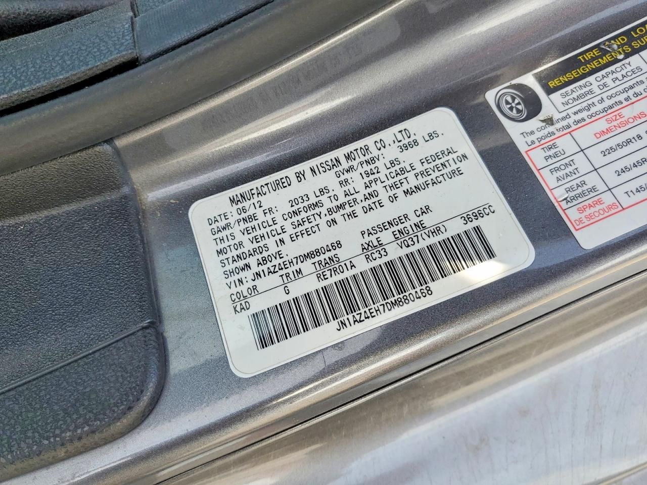 2013 Nissan 370z Base