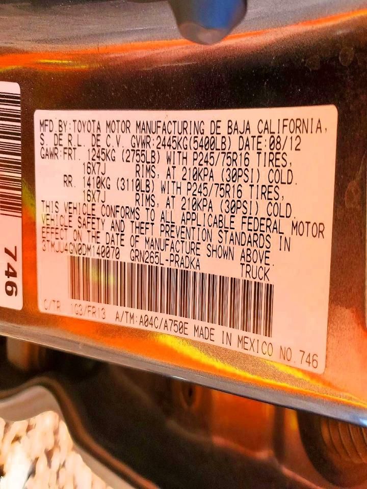 2013 Toyota Tacoma Double cab Prerunner
