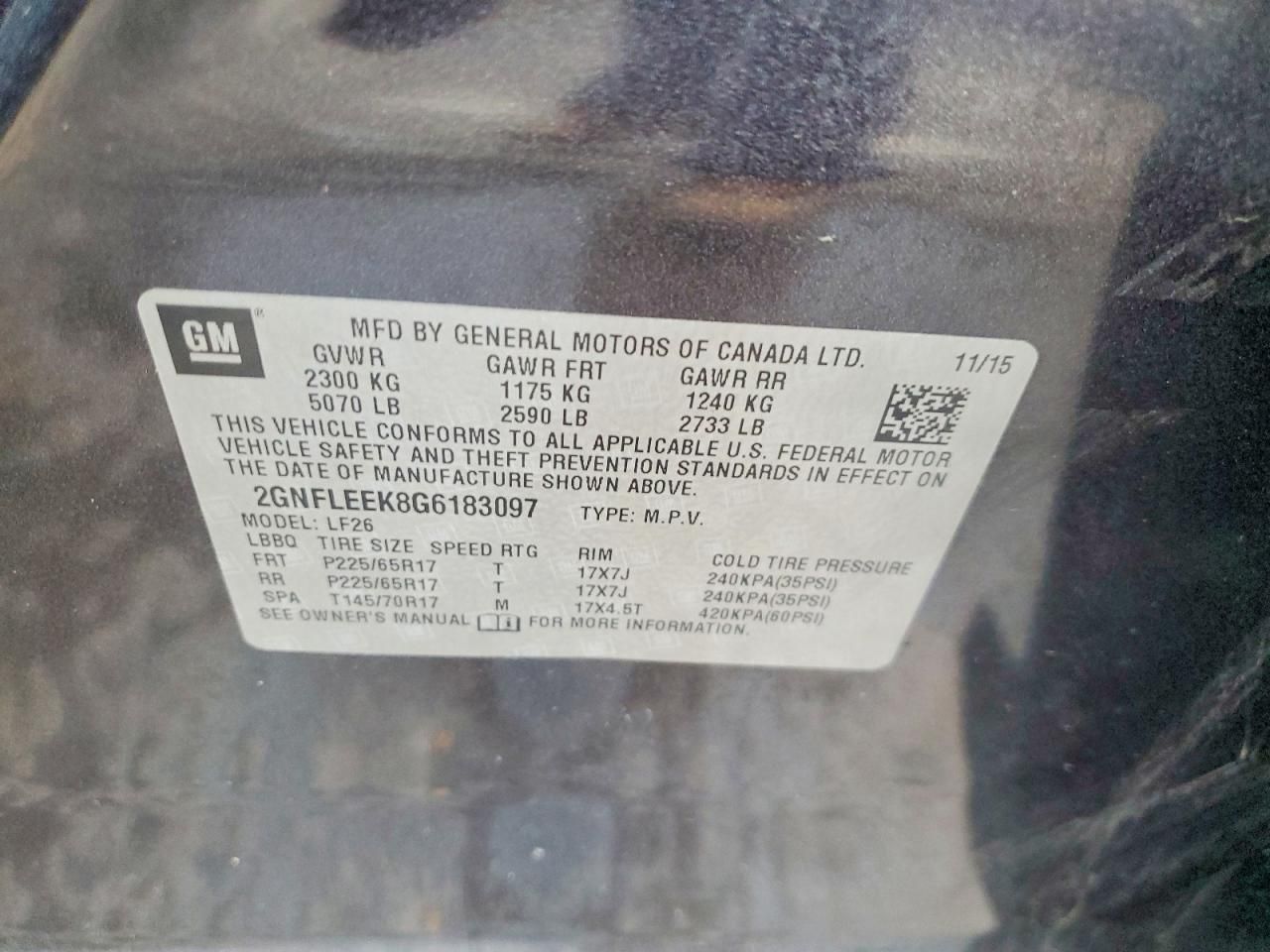 2016 Chevrolet Equinox ls