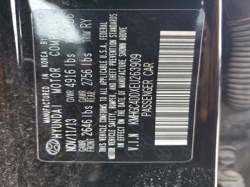 2014 Hyundai Genesis 3.8l