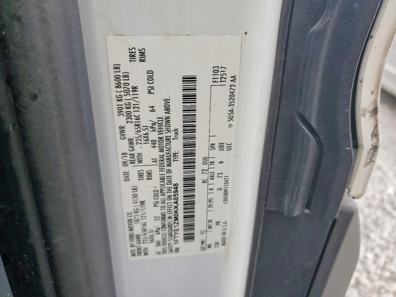 2019 Ford Transit T-150