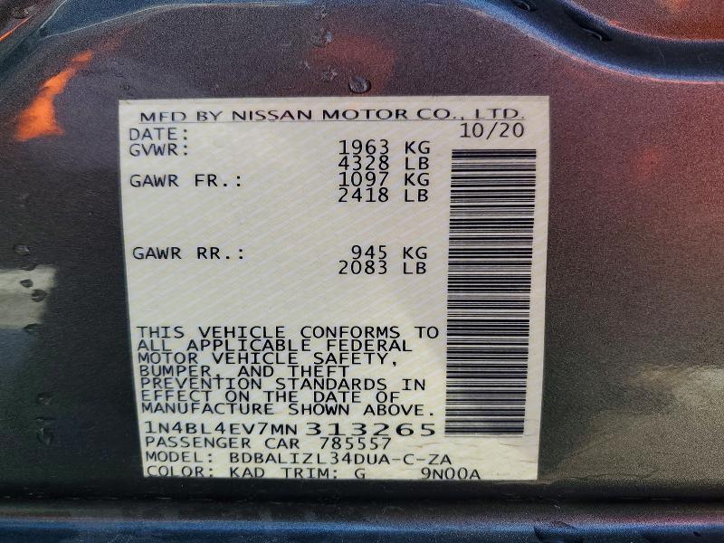 2021 Nissan Altima 2.5 sl