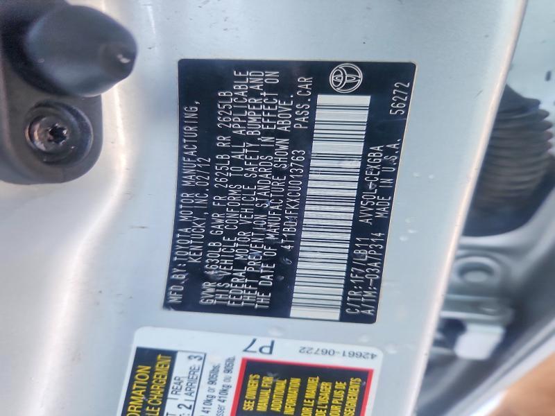 2012 Toyota Camry Hybrid