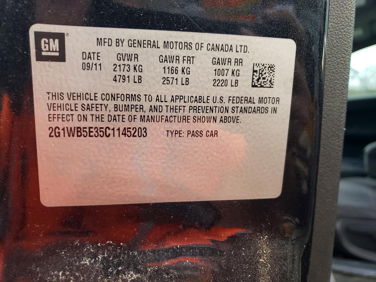 2012 Chevrolet Impala lt