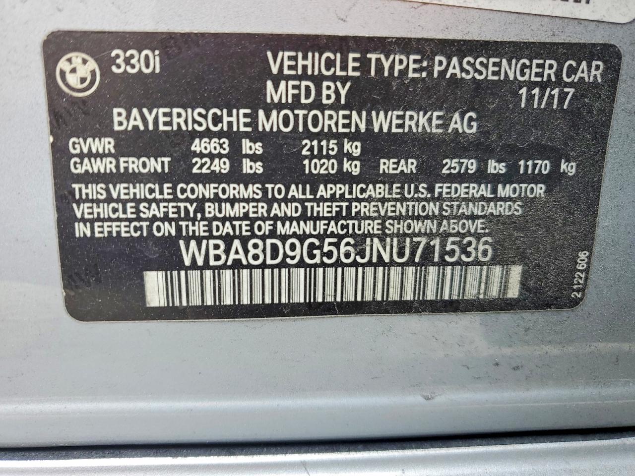 2018 BMW 330 xi