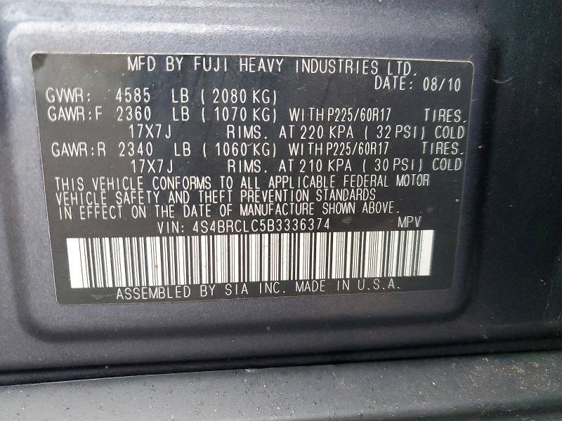 2011 Subaru Outback 2.5i Limited