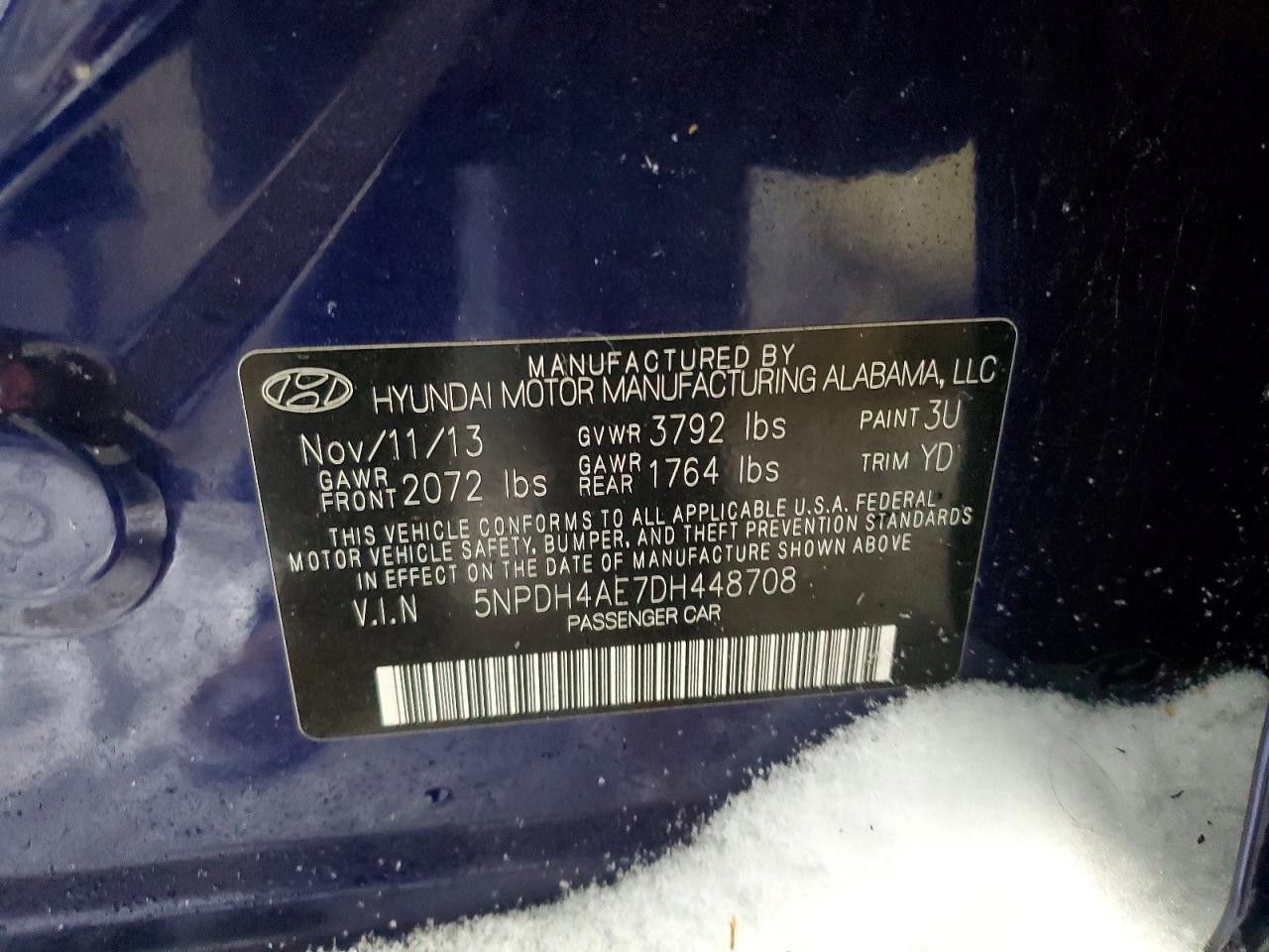 2013 Hyundai Elantra gls