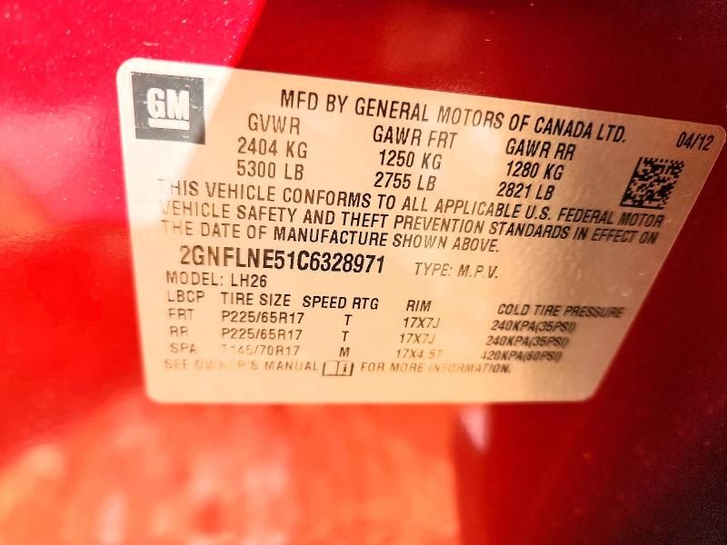 2012 Chevrolet Equinox lt