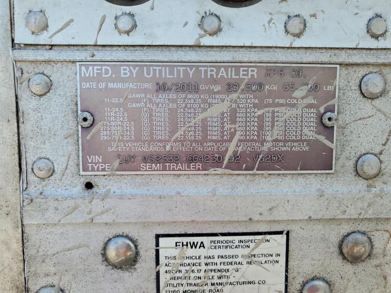 2012 Utility Vs2dx dry van Trailer