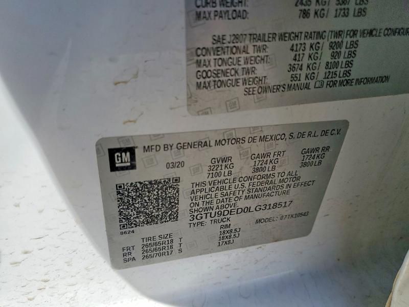 2020 GMC Sierra K1500 slt