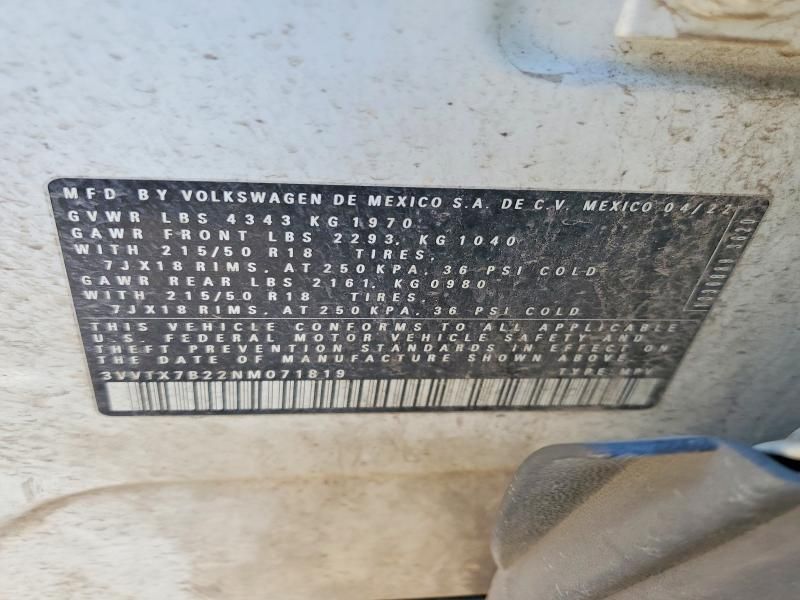 2022 Volkswagen Taos se