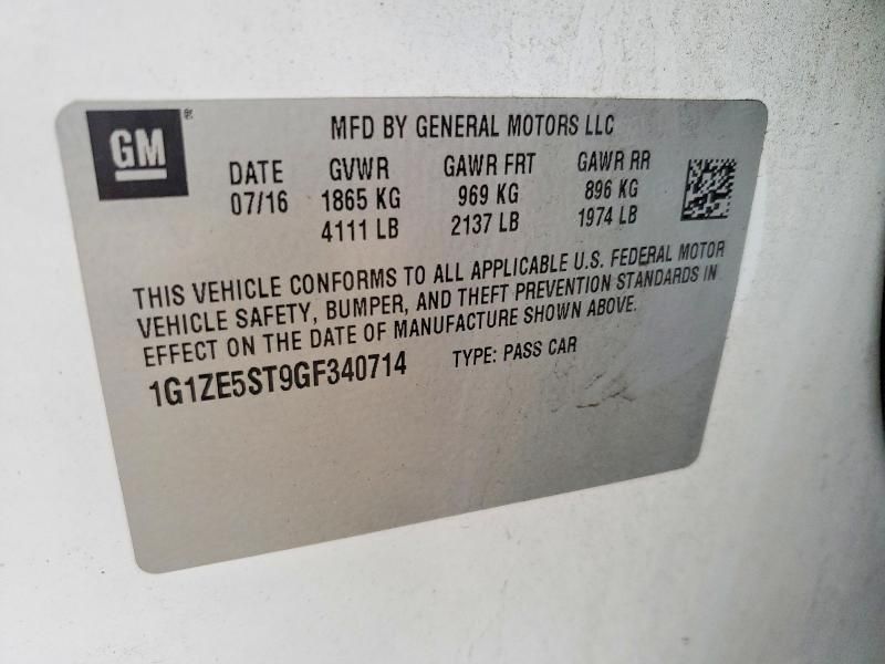 2016 Chevrolet Malibu lt