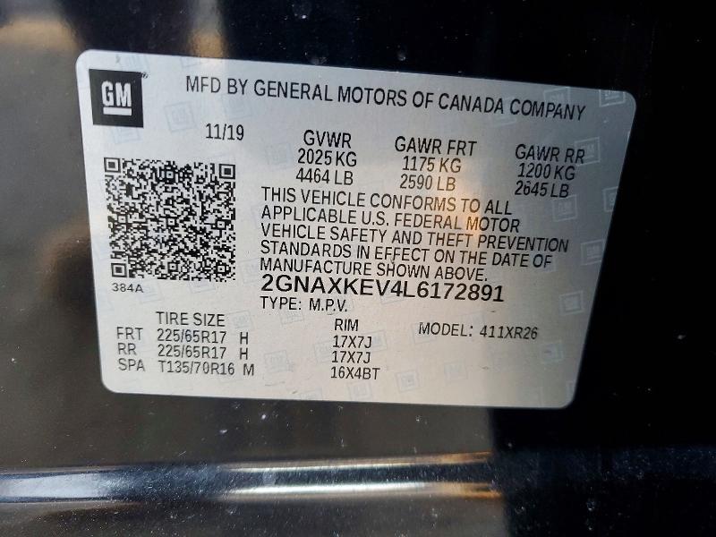 2020 Chevrolet Equinox lt