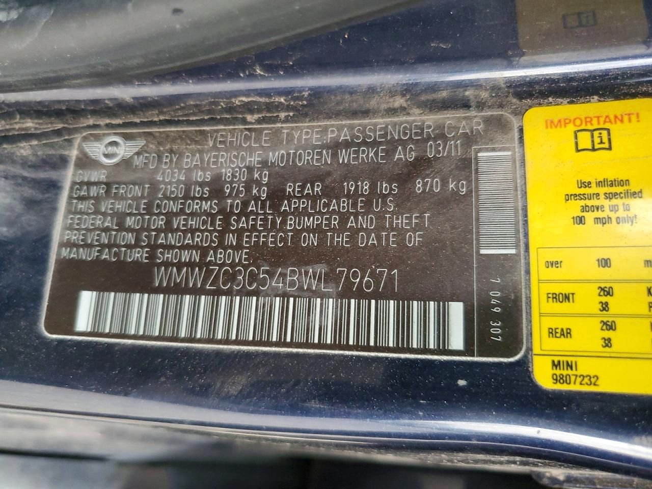 2011 Mini Cooper s Countryman