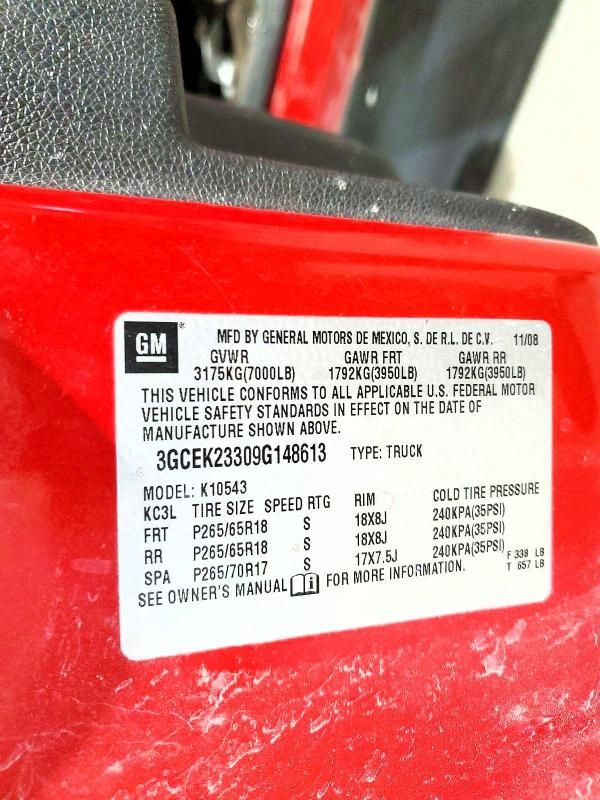 2009 Chevrolet Silverado K1500 lt