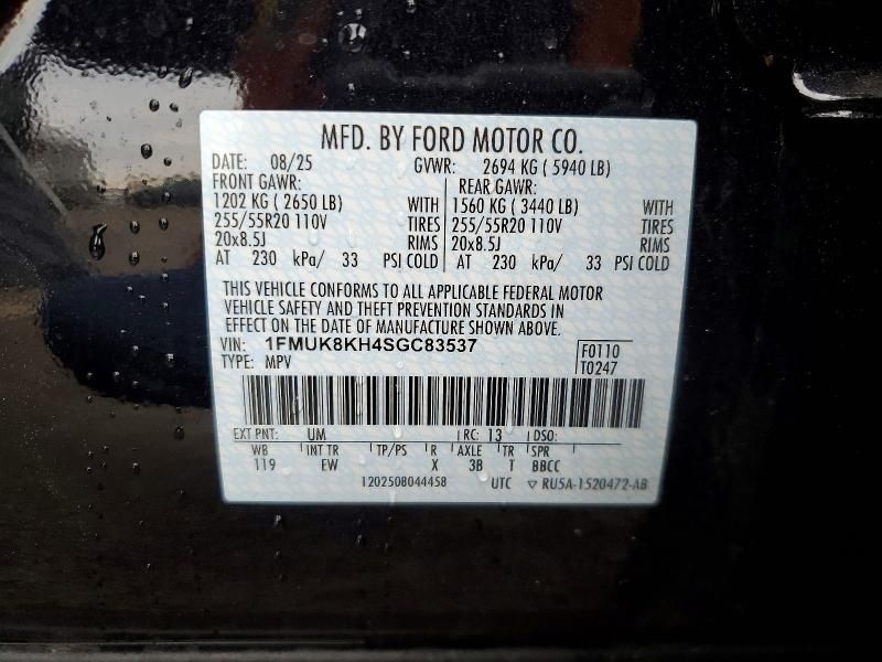 2025 Ford Explorer St-line