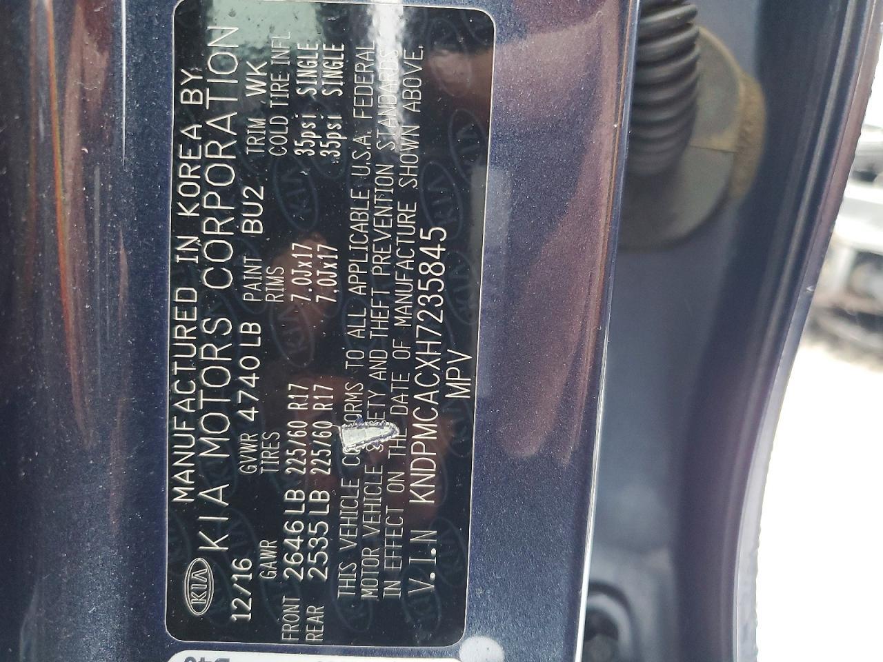 2017 KIA Sportage lx