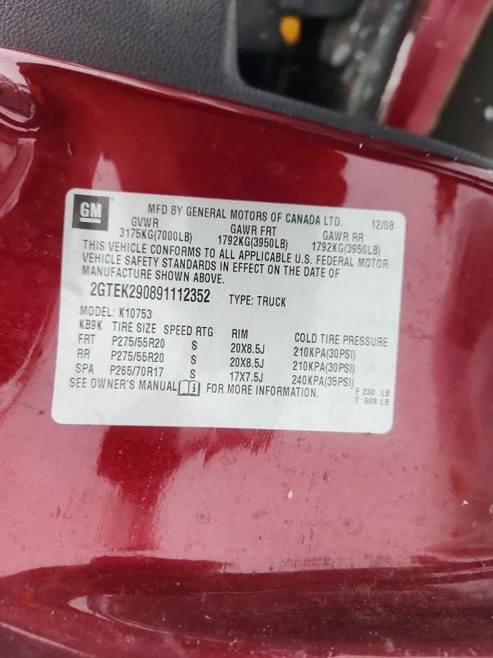 2009 GMC Sierra K1500 SLE