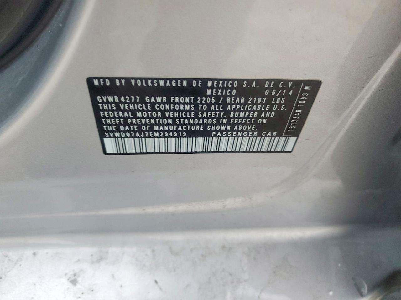 2014 Volkswagen Jetta se