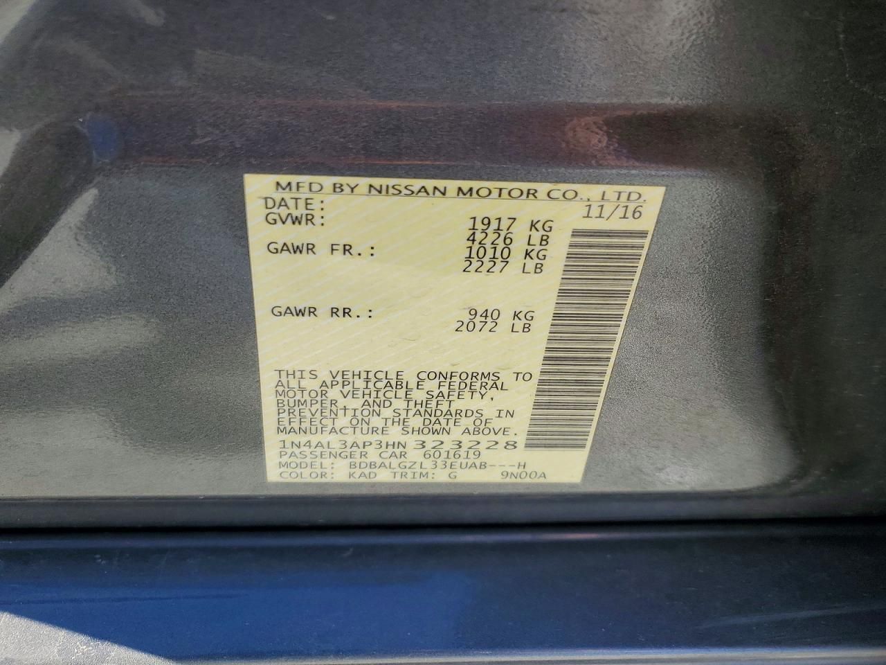 2017 Nissan Altima 2.5