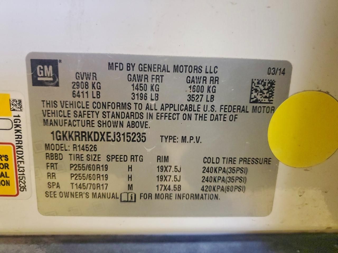 2014 GMC Acadia Slt-1