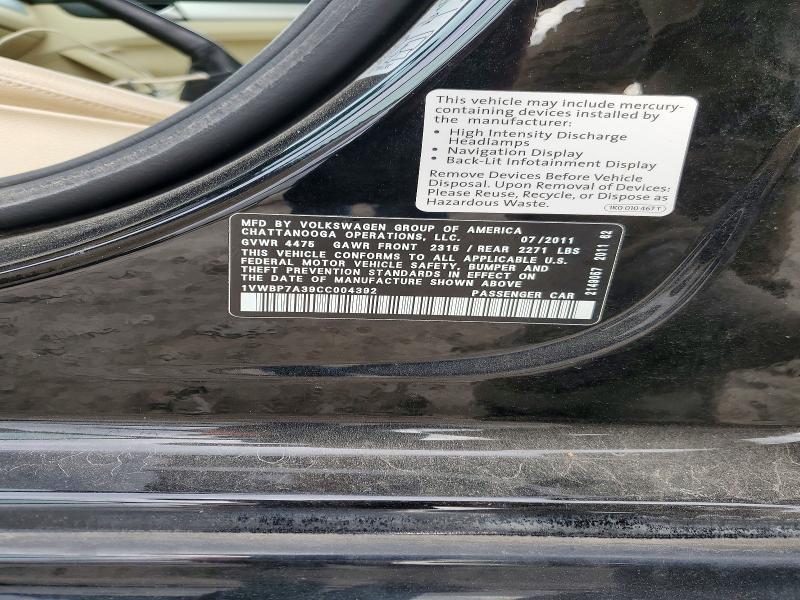 2012 Volkswagen Passat se