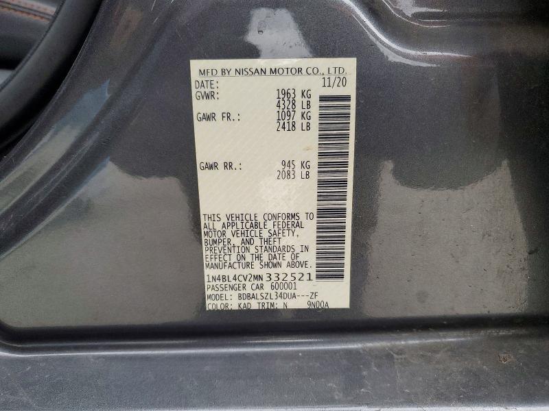 2021 Nissan Altima 2.5 sr