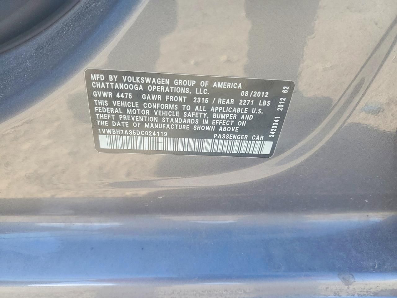 2013 Volkswagen Passat se