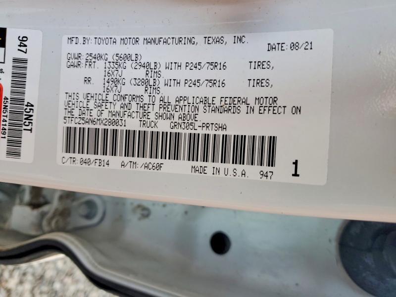 2021 Toyota Tacoma sr V6