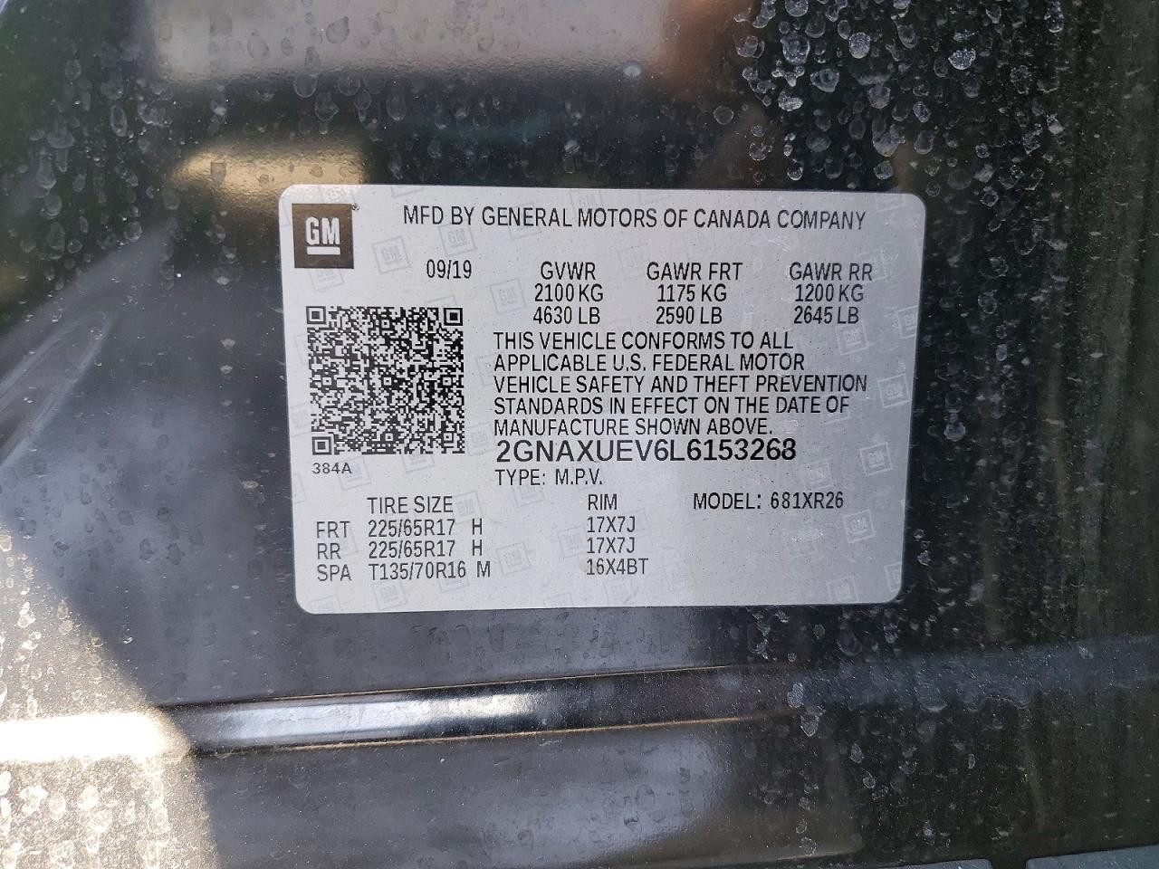 2020 Chevrolet Equinox lt