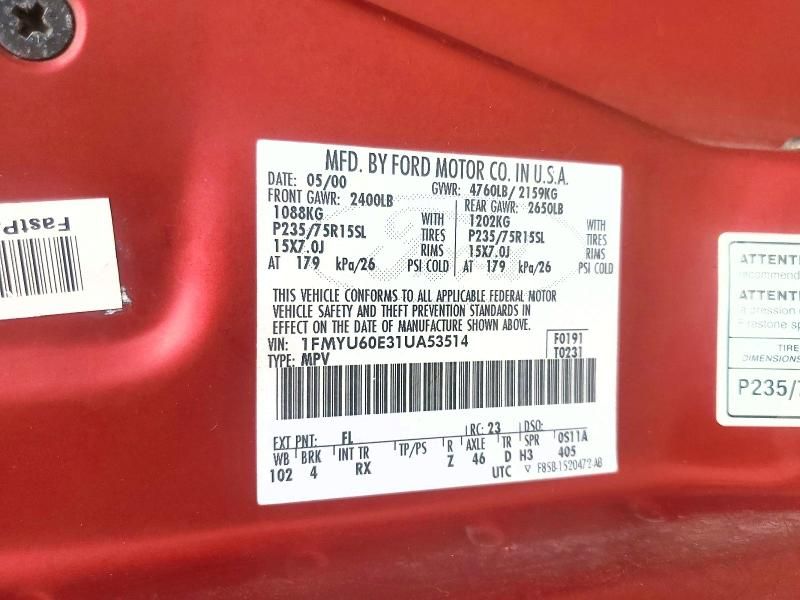 2001 Ford Explorer Sport