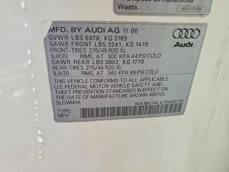 2007 Audi Q7 4.2 Quattro Premium