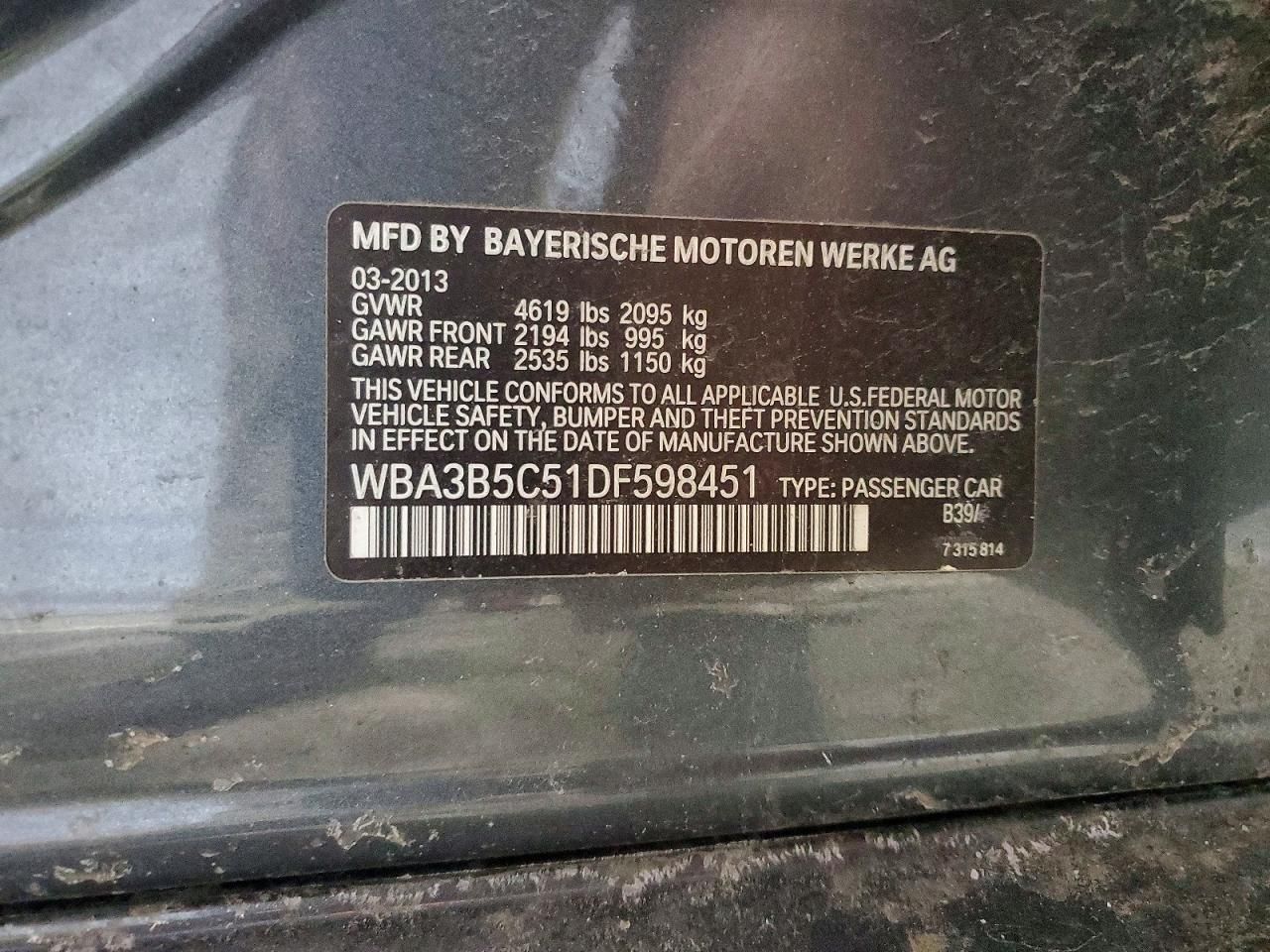 2013 BMW 328 xi Sulev