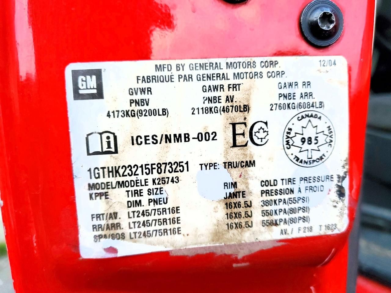 2005 GMC Sierra K2500 Heavy Duty