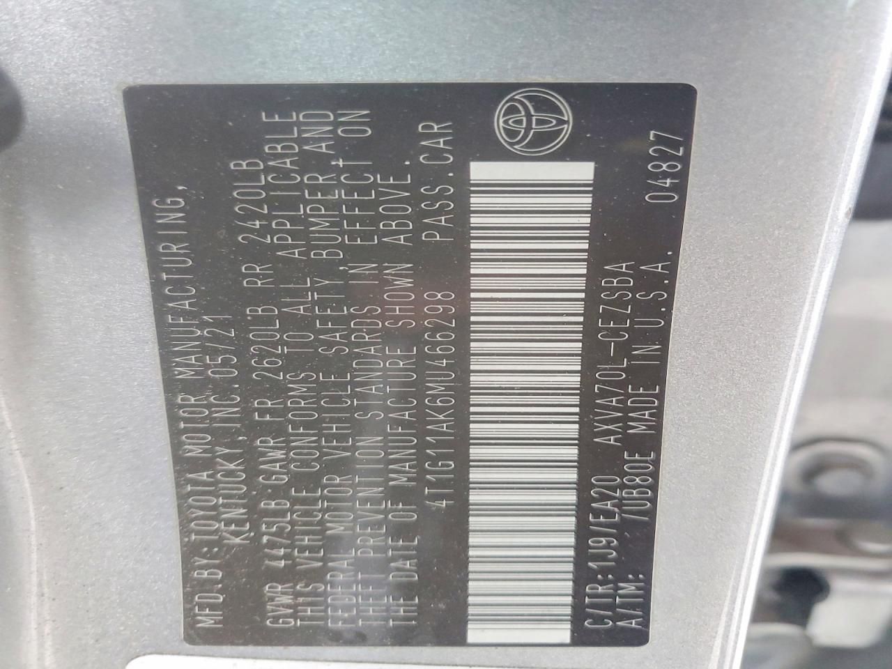 2021 Toyota Camry se