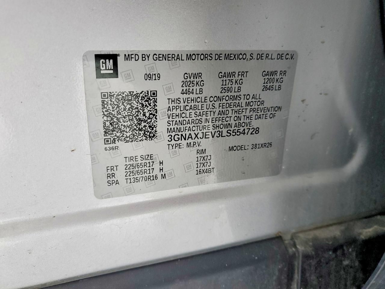 2020 Chevrolet Equinox lt