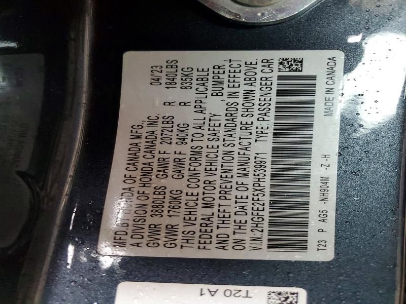 2023 Honda Civic Sport