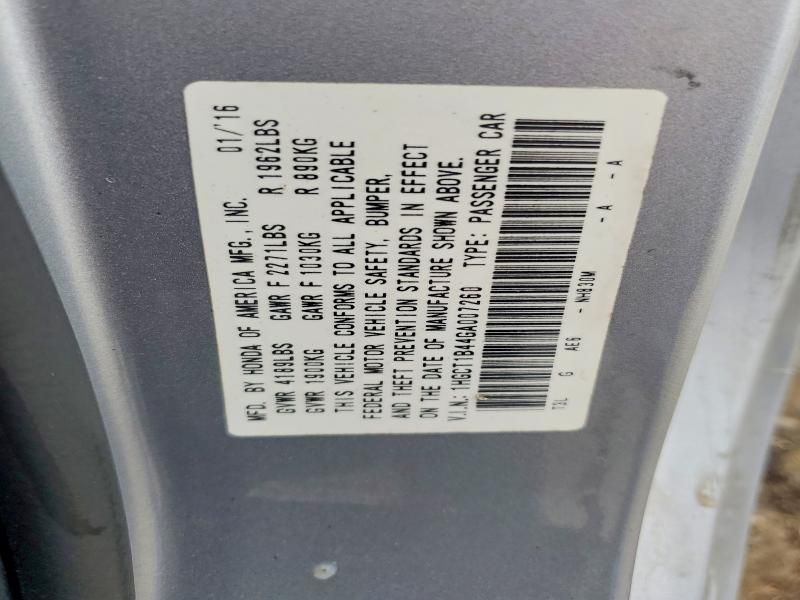 2016 Honda Accord Lx-s