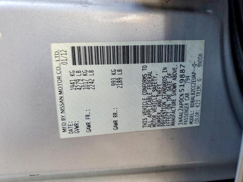 2012 Nissan Altima Base