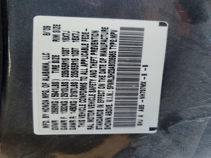 2010 Honda Odyssey lx