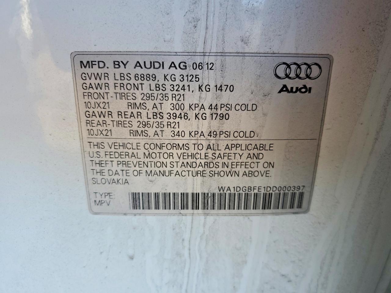 2013 Audi Q7 Prestige
