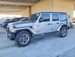 Jeep Wrangler salvage cars for sale: 2020 Jeep Wrangler Unlimited Sahara