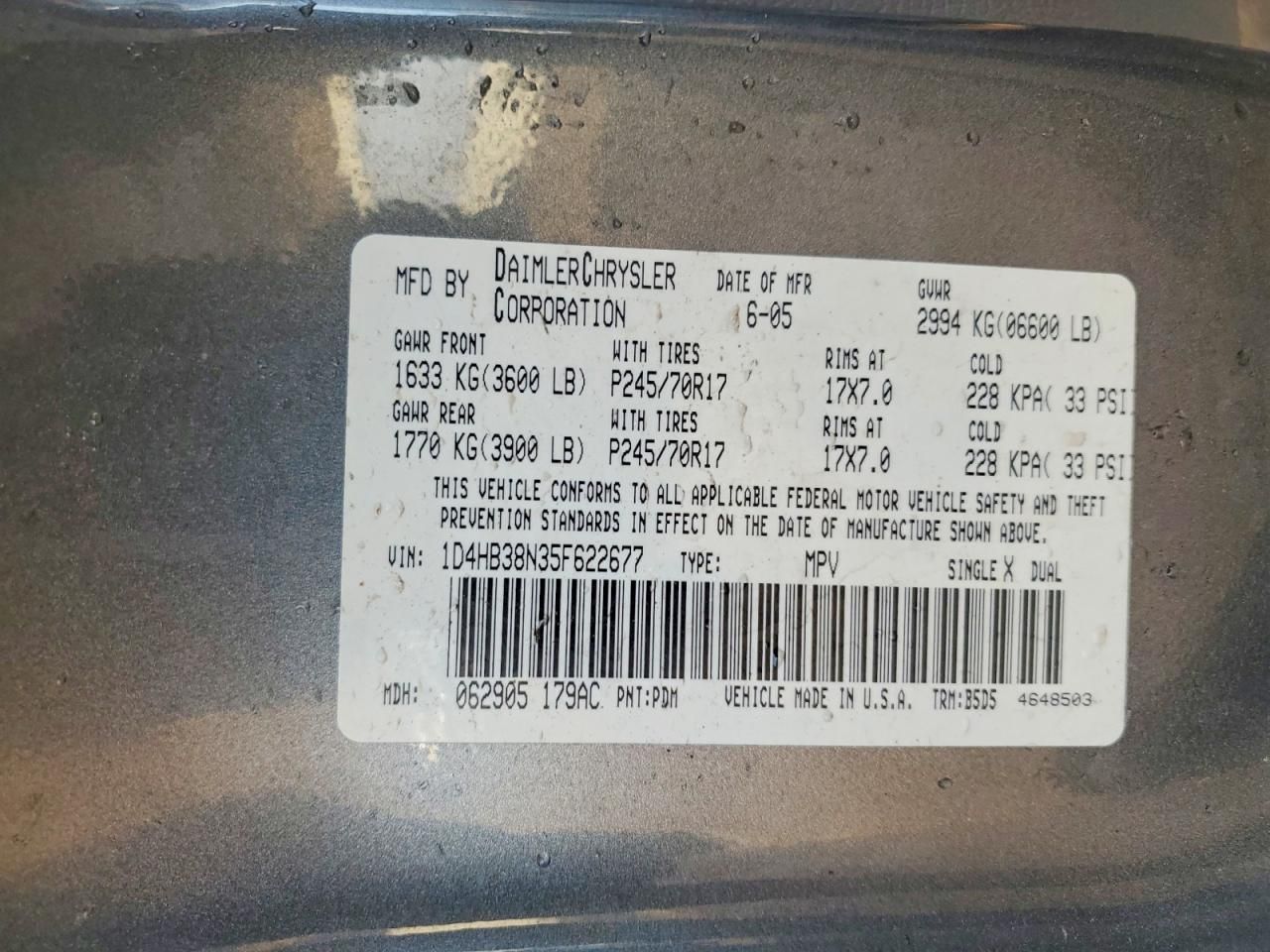 2005 Dodge Durango st