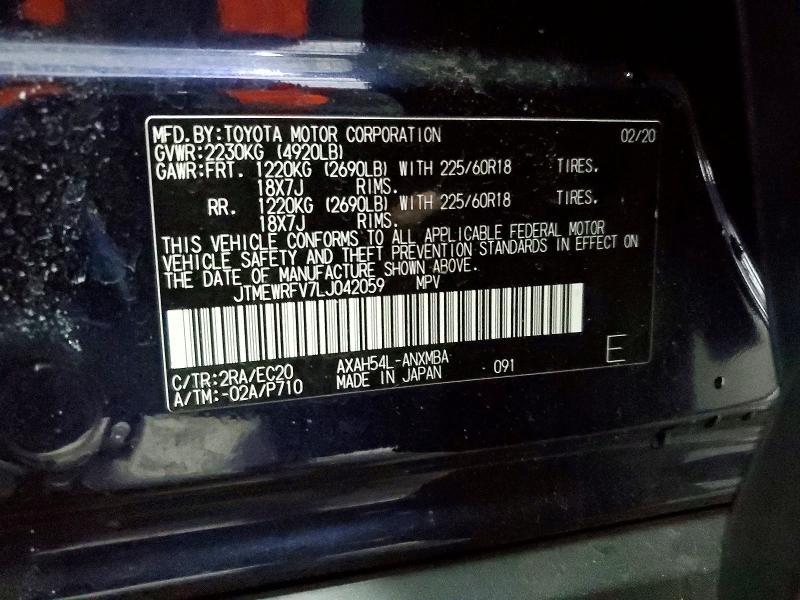 2020 Toyota Rav4 xse