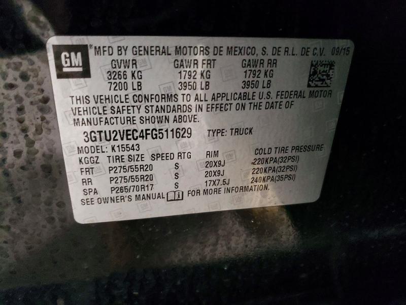 2015 GMC Sierra K1500 slt
