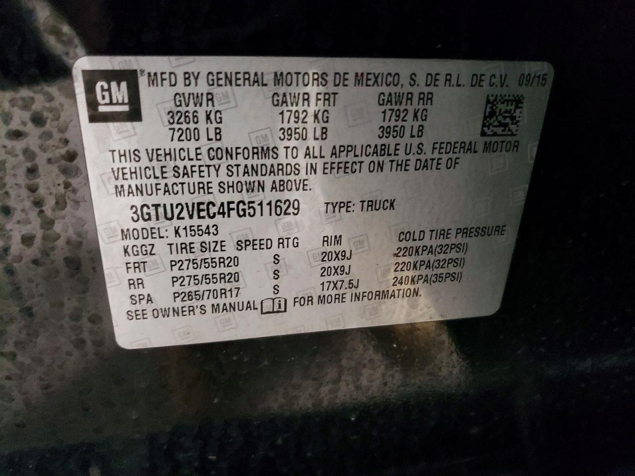 2015 GMC Sierra K1500 SLT