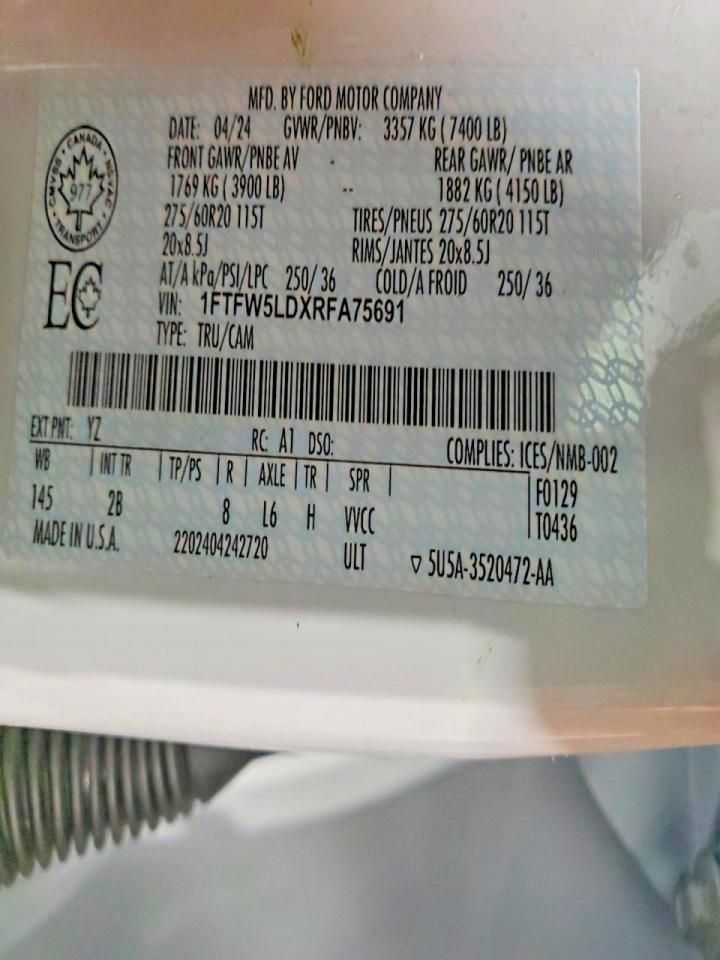 2024 Ford F150 Lariat