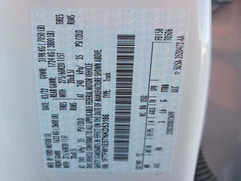 2022 Ford F150 Supercrew